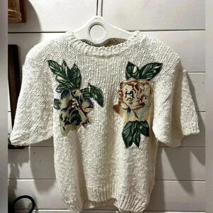 VINTAGE CROSS ROADS Short sleeves  knit 🌸 size S